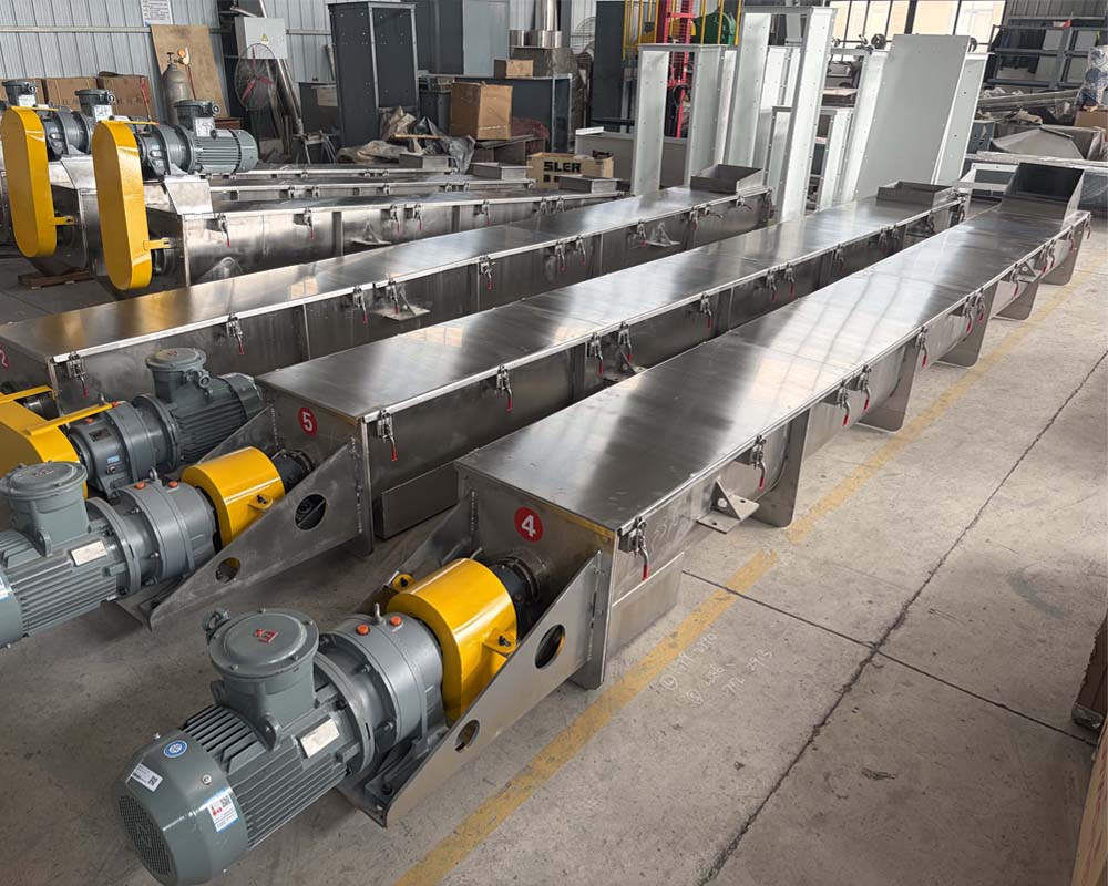 U型螺旋输送机 螺旋给料机 水平/倾斜螺旋输送 粉末颗粒块状物料输送 耐磨耐腐蚀 非标定制