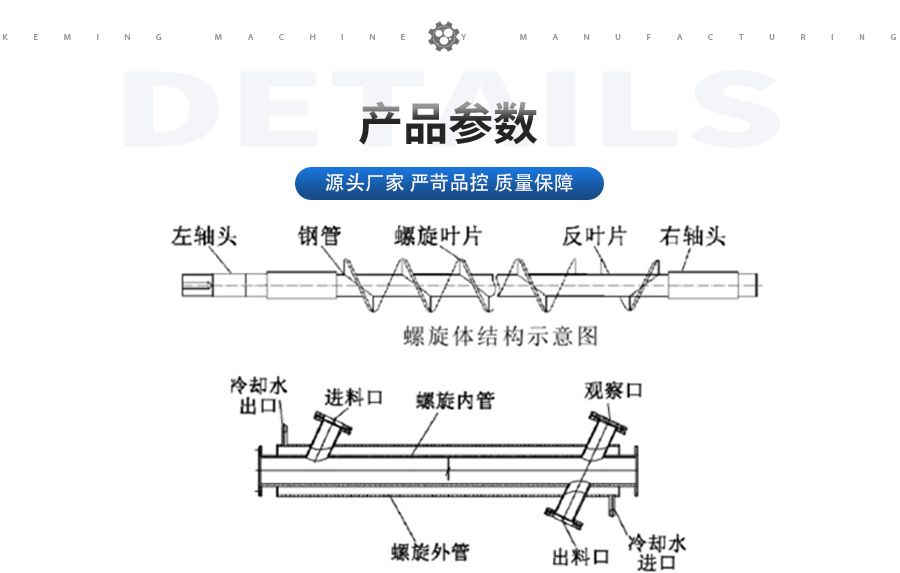 水冷螺旋输送机参数1